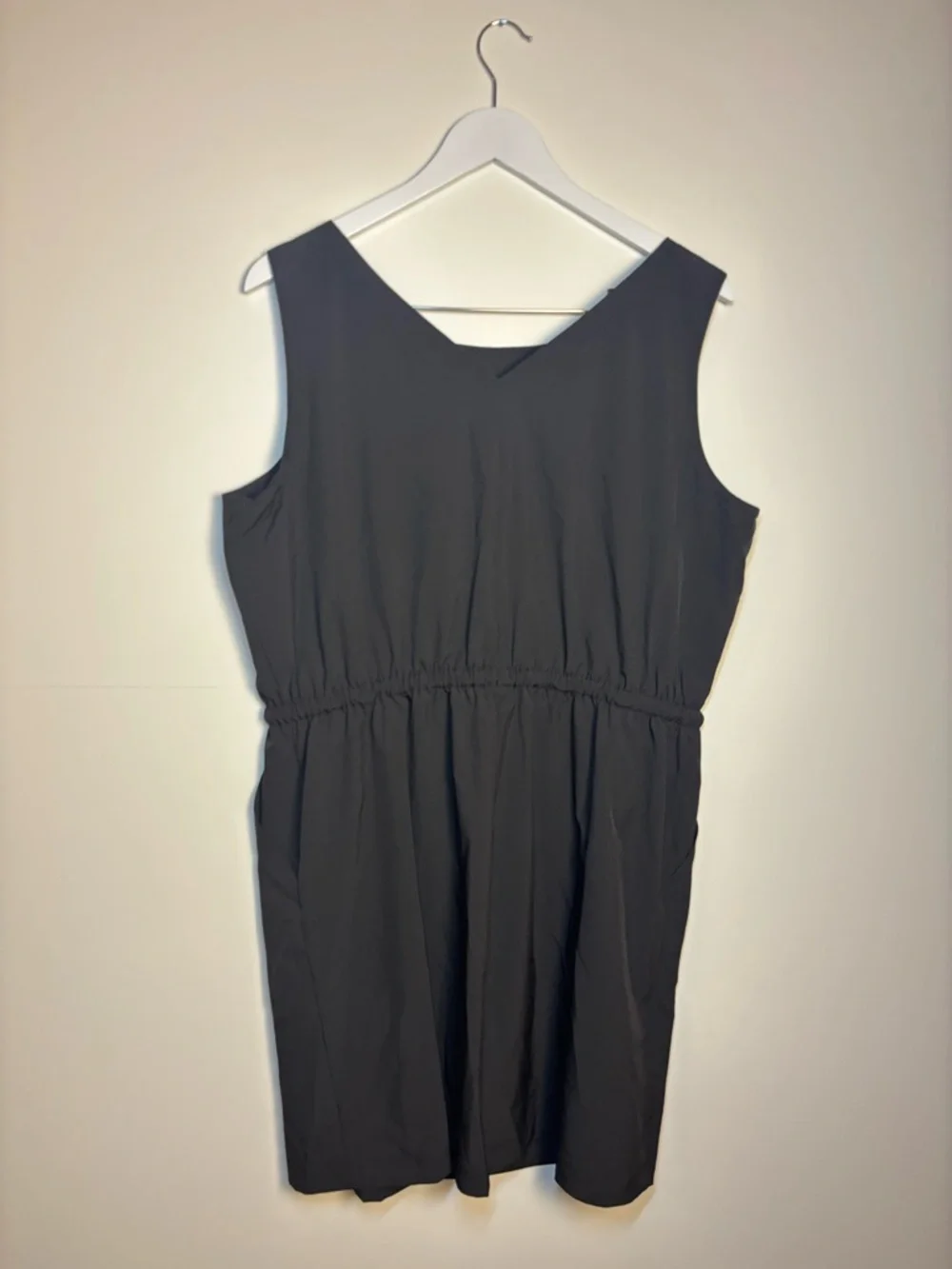 NWT Calvin Klein Black Commuter Sleeveless Drawstring Dress, Size XL - Picture 4 of 10